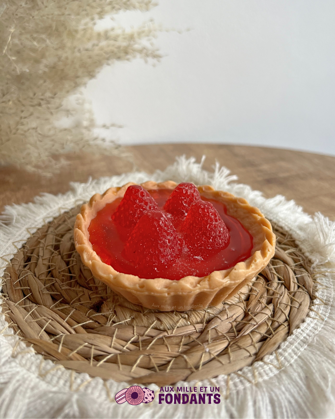 Savon tartelette "fraise"