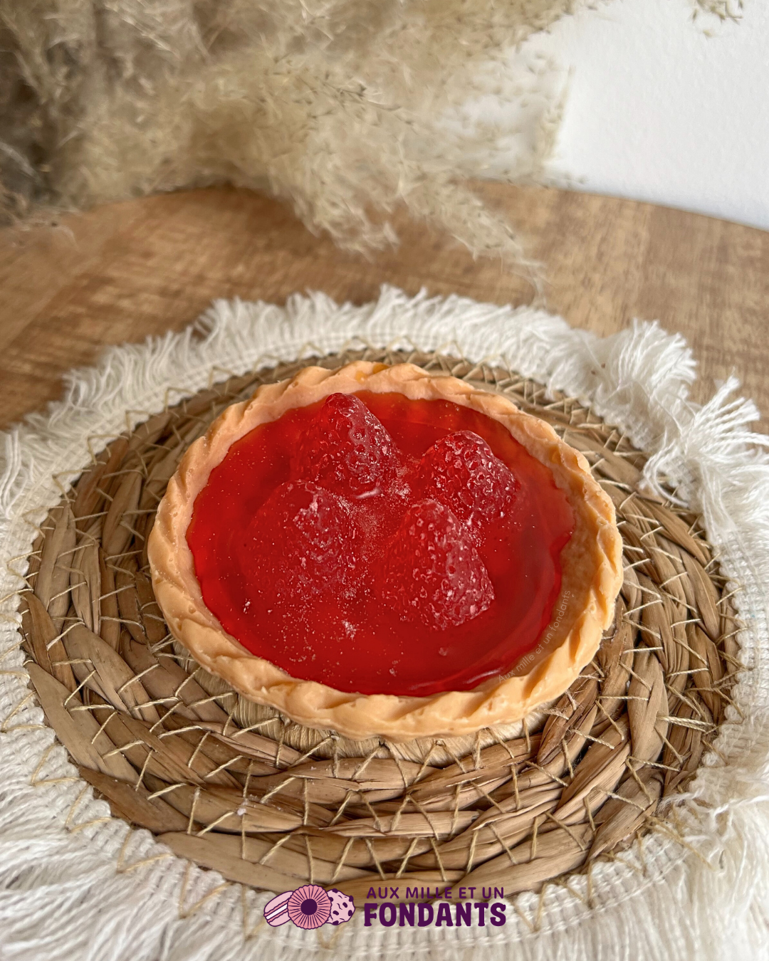 Savon tartelette "fraise"