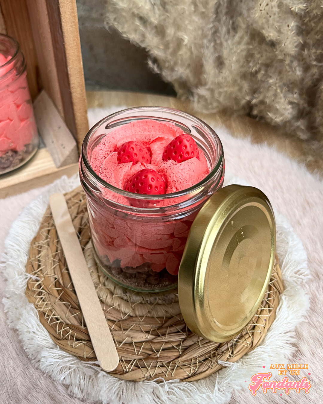 Fondant onctueux XXL fraise des bois