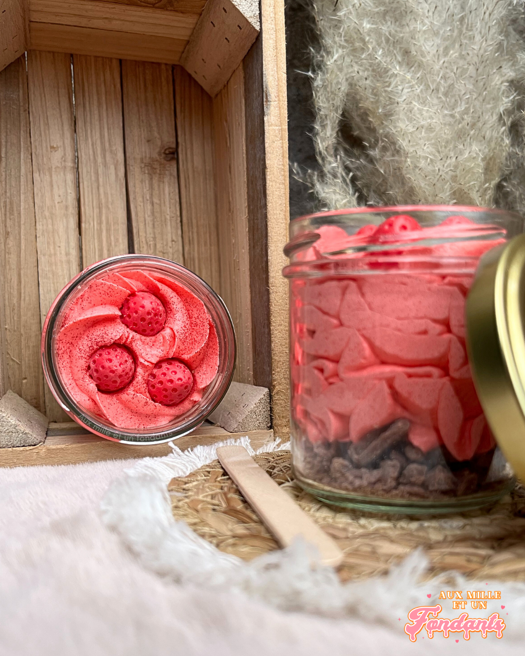 Fondant onctueux XXL fraise des bois