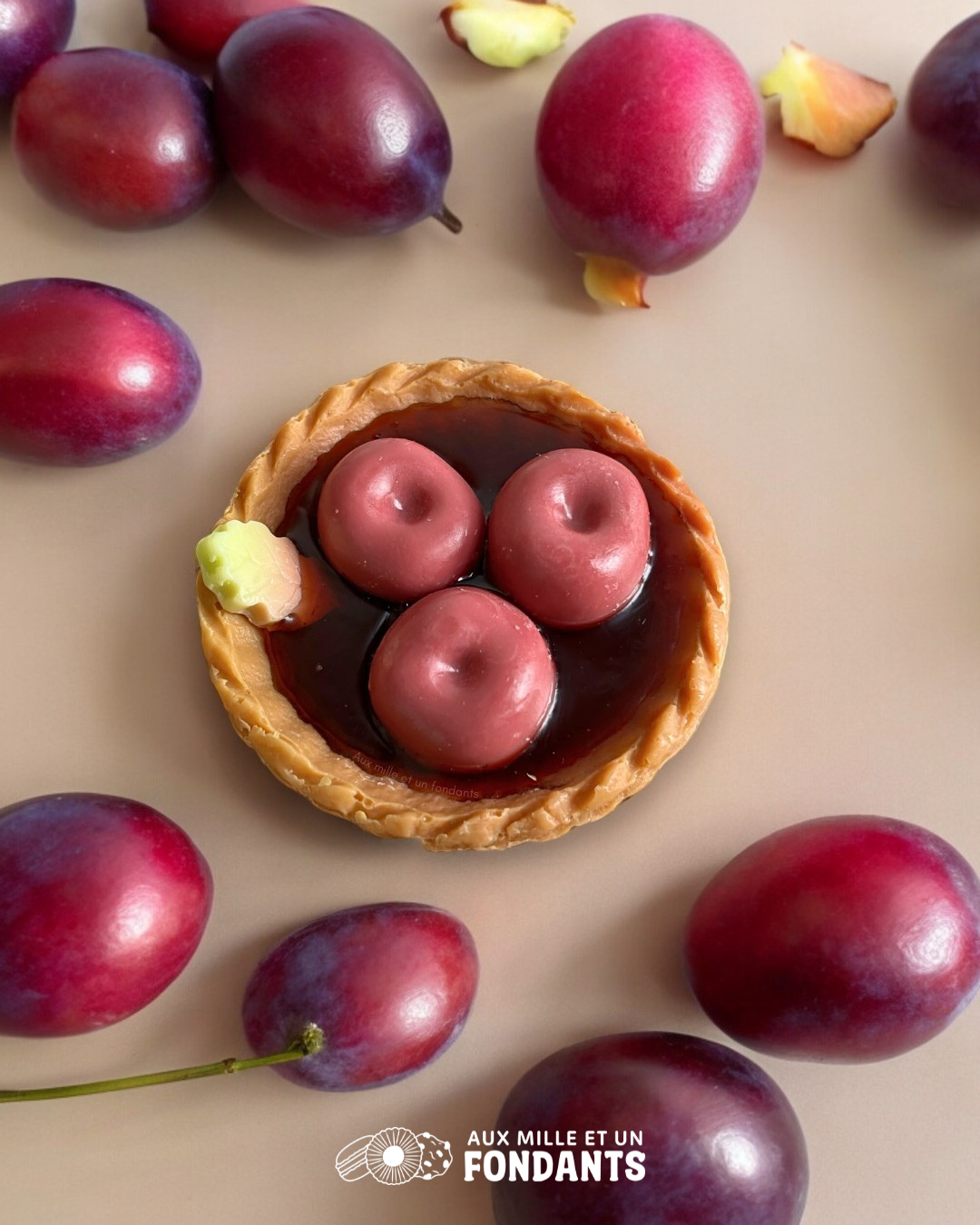 Savon tartelette "prune"