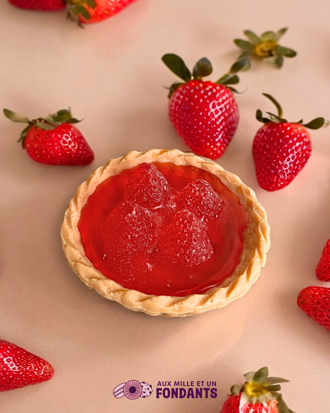 Savon tartelette "fraise"