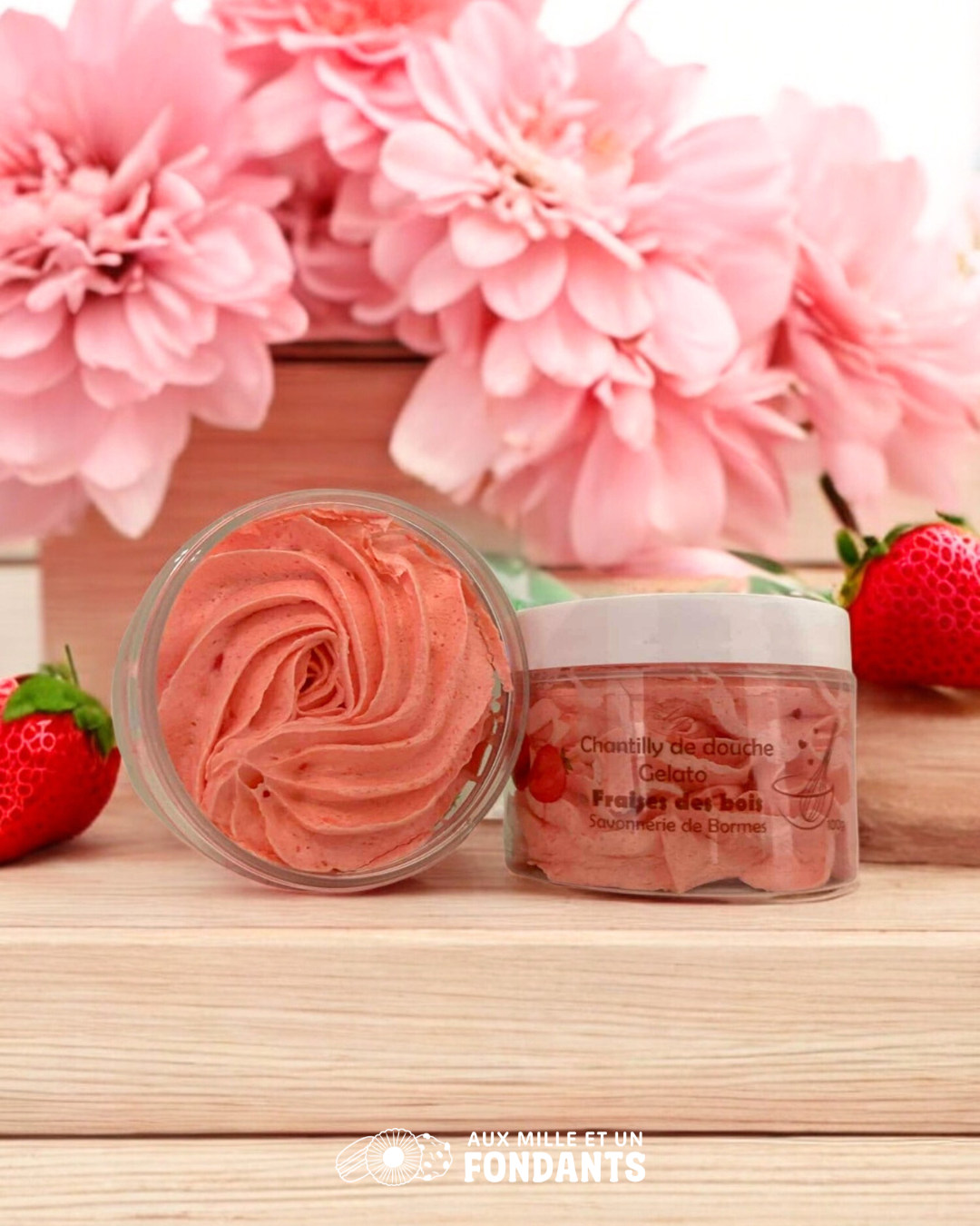 Chantilly de douche "Fraise des bois"